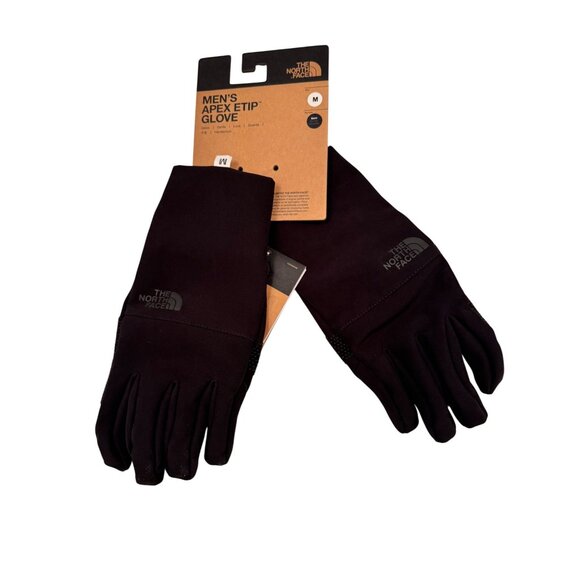 North Face Apex Etip Glove Men’s Size Medium Black NWT - Picture 1 of 4
